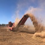 Werribee project with industrial wood chipper